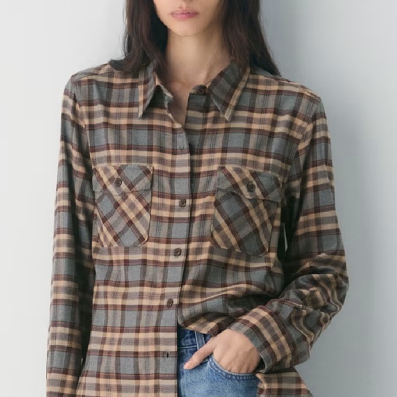 Aritzia Tops - Aritzia Sunday Best- Maple Plaid Button-Up Shirt